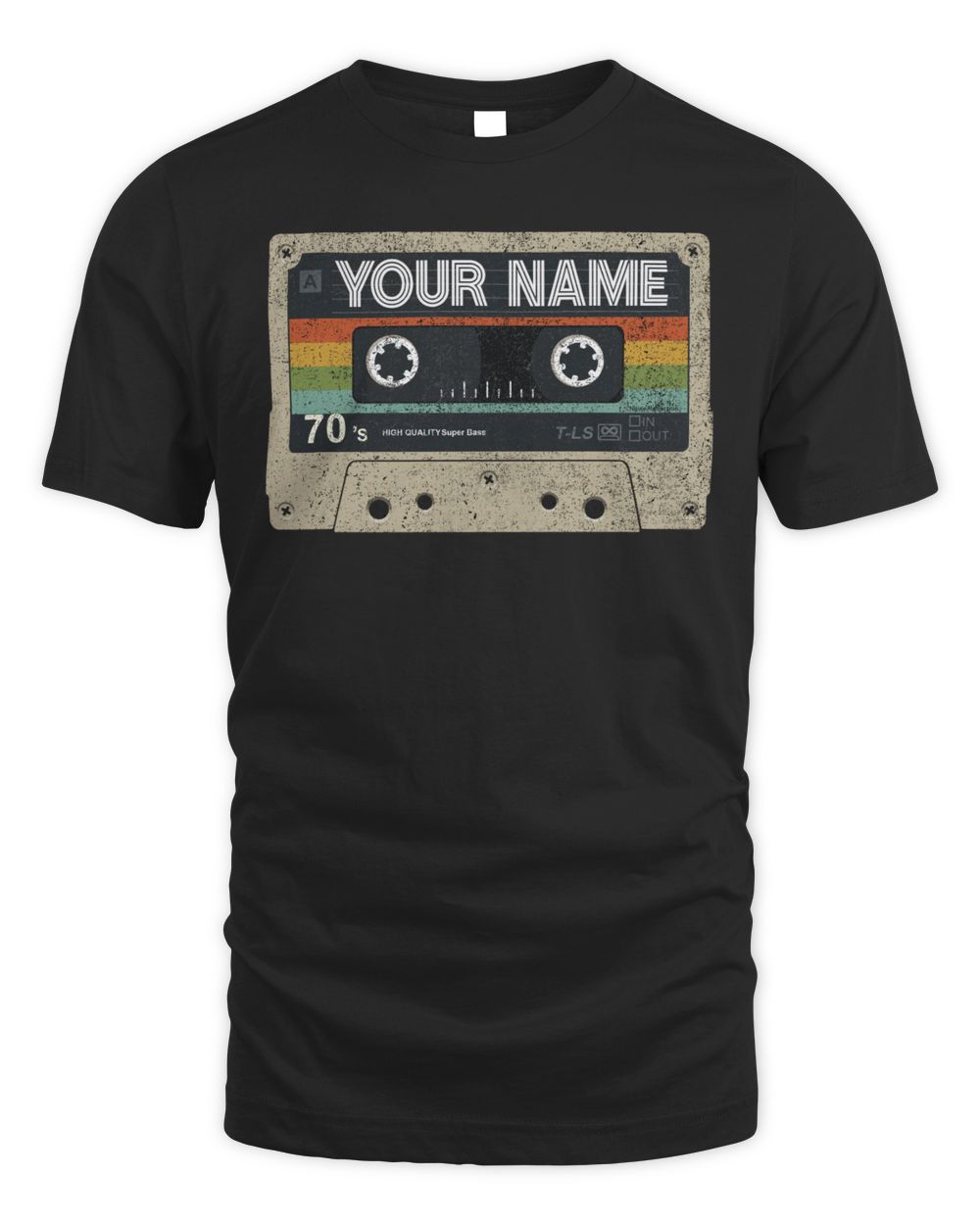 YOUR NAME .Vintage Cassettes shirt Unisex Standard T-Shirt black s