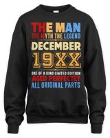 The man. The myth. The legend - YOUR MONTH - YOUR YEAR Personalized birthday tshirts Unisex Sweatshirt black s